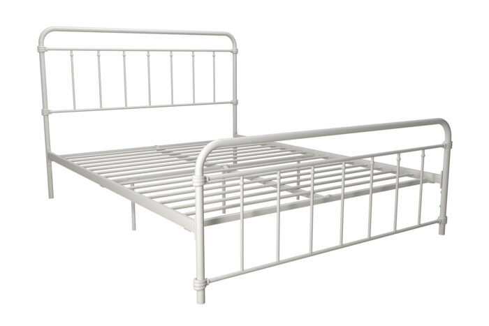 Dorel Wallace Metal Bed - Double - White-31411
