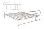 Dorel Wallace Metal Bed - King - White-31450