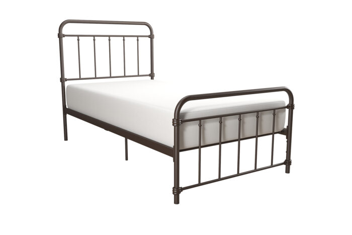 Dorel Wallace Metal Bed - Single - Bronze-0