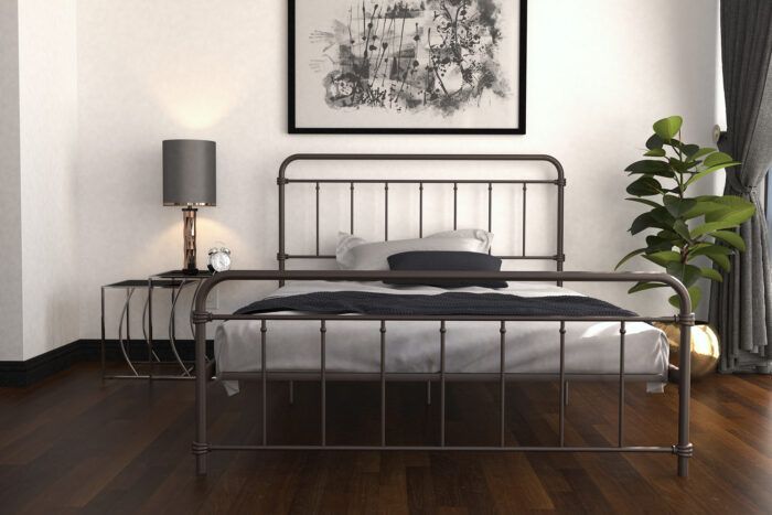 Dorel Wallace Metal Bed - Double - Bronze-31429
