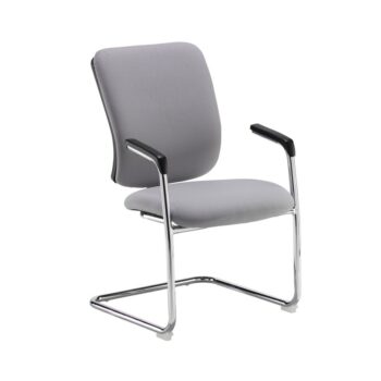 DAMS Senza visitors chair with chrome cantilever frame - made to order-0