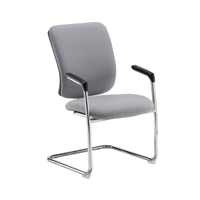 DAMS Senza visitors chair with chrome cantilever frame - made to order-0