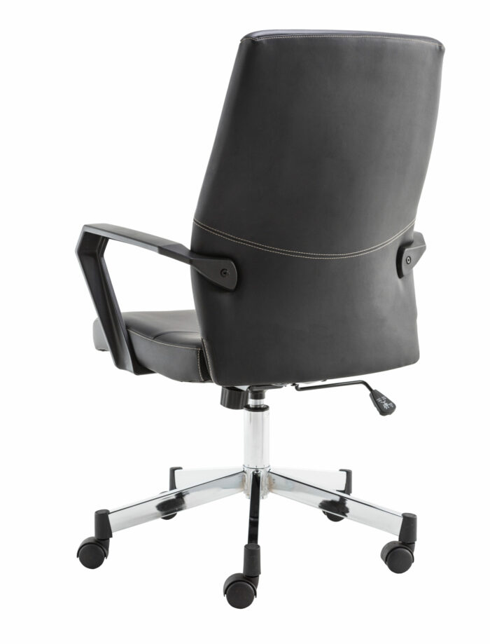 Dorel Alphason Brooklyn Designed Faux Leather Low Back Chair - Black-30264