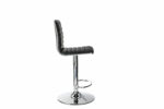 Dorel Alphason Colby High Back PU Barstool - Black-30394