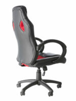 Dorel Alphason Daytona Faux Leather Racing Chair - Black With Red Insert-30286
