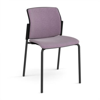DAMS Santana 4 leg stacking chair with fabric seat and back and no arms - made to order-0