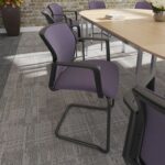 DAMS Santana cantilever chair with fabric seat, back and no arms - made to order-29197