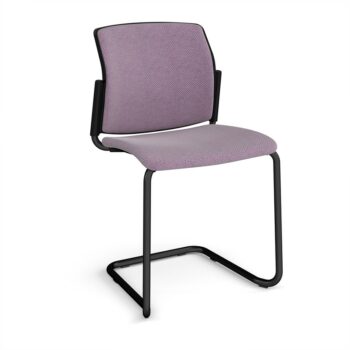 DAMS Santana cantilever chair with fabric seat, back and no arms - made to order-0