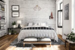 Dorel Novogratz Bushwick Metal Bed - King - White-31759
