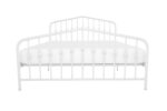 Dorel Novogratz Bushwick Metal Bed - King - White-0