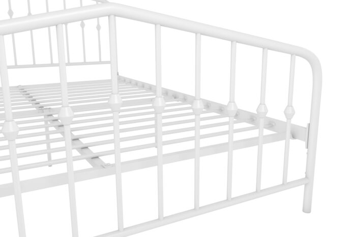 Dorel Novogratz Bushwick Metal Bed - King - White-31757