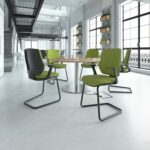 DAMS Tegan fabric cantilever frame visitors chair - made to order-28159