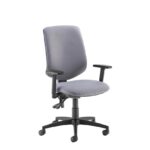 DAMS Tegan fabric PCB operator chair with 2D arms and lumbar - made to order-0