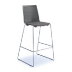 DAMS Harmony multi-purpose stool with seat pad and chrome sled frame -28018