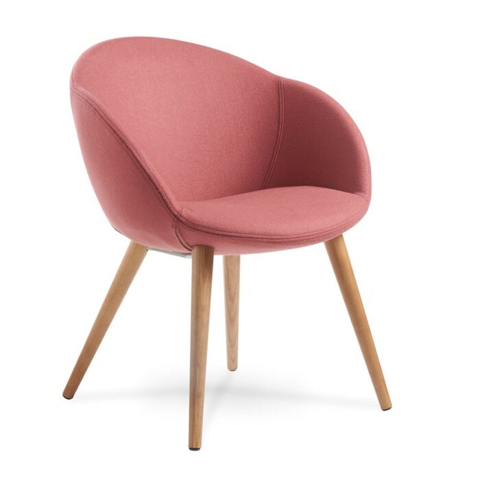 DAMS Joss single seater lounge chair with conical oak legs-0