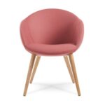 DAMS Joss single seater lounge chair with conical oak legs-30657