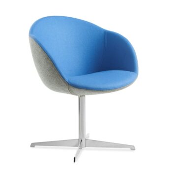DAMS Joss single seater lounge chair with chrome 4 star base-0