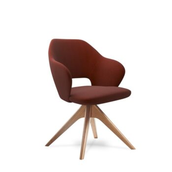 DAMS Jude single seater lounge chair with pyramid oak legs-0