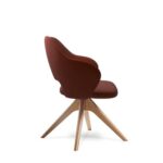 DAMS Jude single seater lounge chair with pyramid oak legs-30543