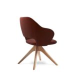 DAMS Jude single seater lounge chair with pyramid oak legs-30542