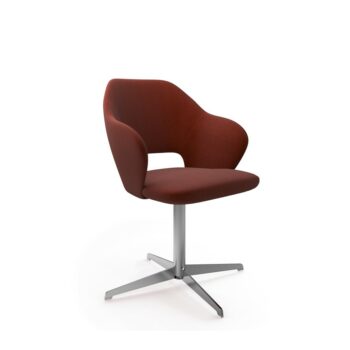 DAMS Jude single seater lounge chair with chrome 4 star base-0