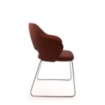 DAMS Jude single seater lounge chair with chrome sleigh frame-30571