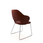 DAMS Jude single seater lounge chair with chrome sleigh frame-30572