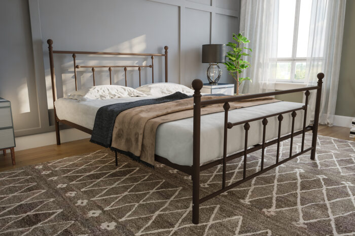 Dorel Manila Metal Bed - Double - Bronze -31210