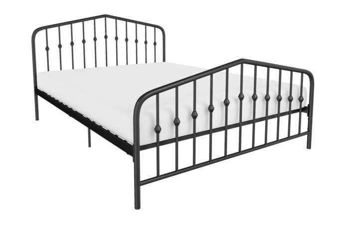 Dorel Novogratz Bushwick Metal Bed - Double - Black-0