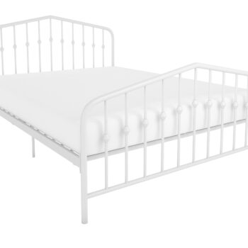 Dorel Novogratz Bushwick Metal Bed - Double - White-0