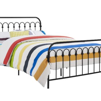 Dorel Novogratz Bright Pop Metal Bed - Double - Black-0