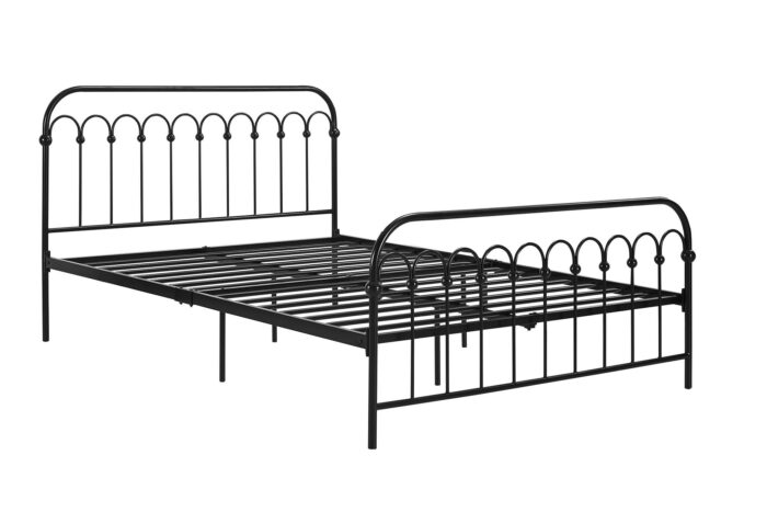 Dorel Novogratz Bright Pop Metal Bed - Double - Black-31700