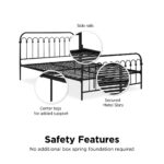 Dorel Novogratz Bright Pop Metal Bed - Double - Black-31705