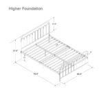 Dorel Novogratz Bright Pop Metal Bed - Double - Black-31706