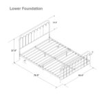 Dorel Novogratz Bright Pop Metal Bed - Double - Black-31707