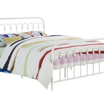 Dorel Novogratz Bright Pop Metal Bed - Double - White-0