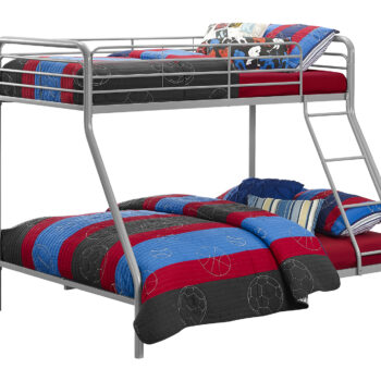 Dorel Bunk Bed Single over Double - Silver Grey-0