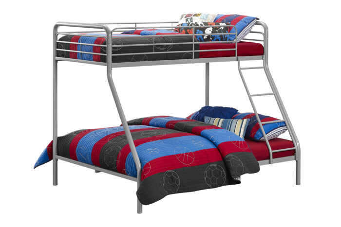 Dorel Bunk Bed Single over Double - Silver Grey-0