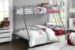 Dorel Bunk Bed Single over Double - Silver Grey-31547