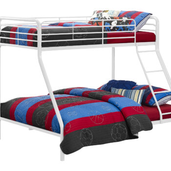 Dorel Bunk Bed Single over Double - White-0