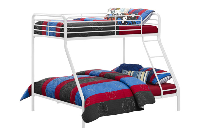 Dorel Bunk Bed Single over Double - White-0