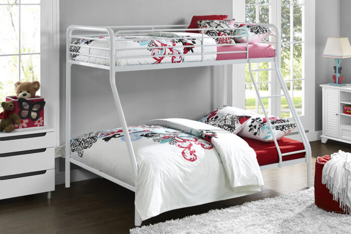 Dorel Bunk Bed Single over Double - White-31561