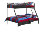 Dorel Bunk Bed Single over Double - Black-0