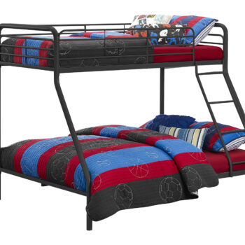 Dorel Bunk Bed Single over Double - Black-0