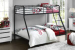 Dorel Bunk Bed Single over Double - Black-31534