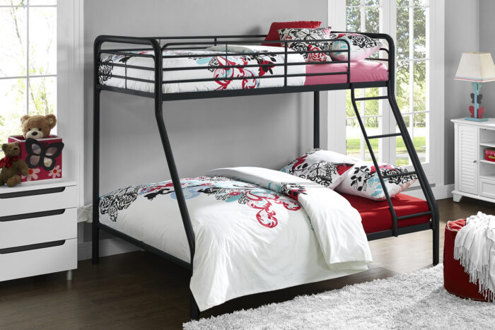Dorel Bunk Bed Single over Double - Black-31534
