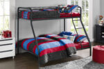 Dorel Bunk Bed Single over Double - Black-31535