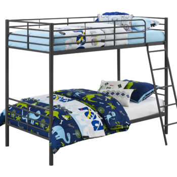 Dorel Bunk Bed Convertible - Single over Single - Black -0