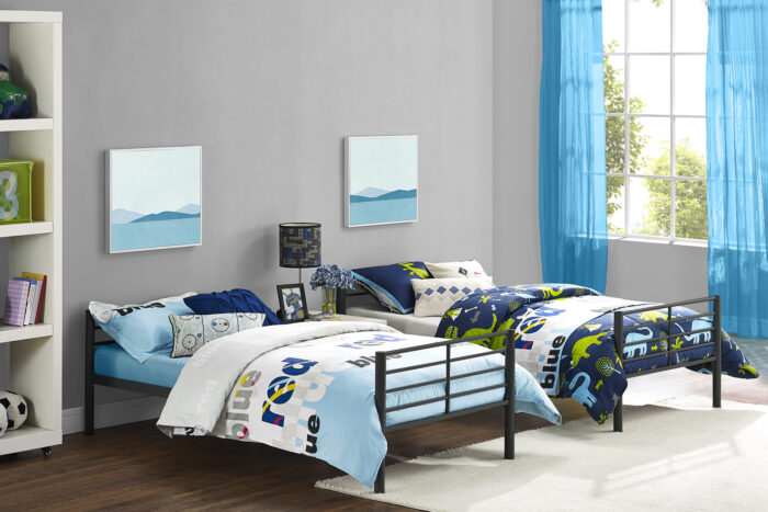 Dorel Bunk Bed Convertible - Single over Single - Black -31472