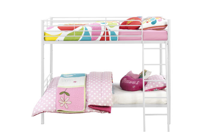 Dorel Bunk Bed Convertible - Single over Single - White-31491